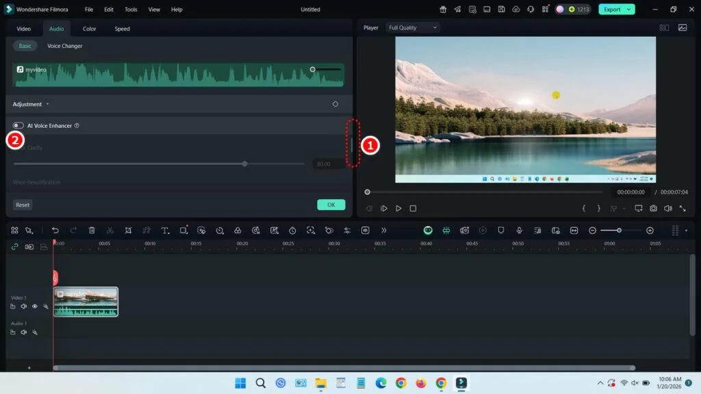 How to Remove Background Noise from Video Audio 5 How to Remove Background Noise from Video Audio - Step 4