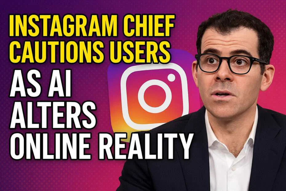 Instagram Chief Cautions Users as AI Alters Online Reality 3 Instagram Chief Cautions Users as AI Alters Online Reality