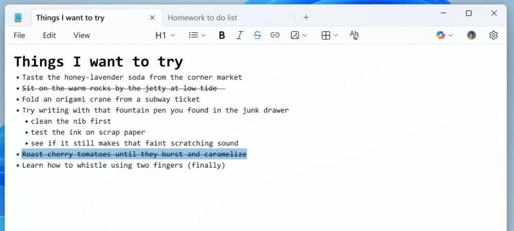 Markdown Feature in Notepad Rolled Out to Windows Insiders 2 Markdown feature in the new Notepad.