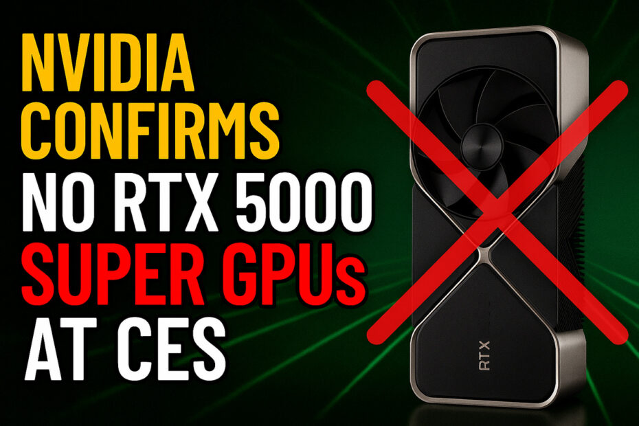 Nvidia Confirms No RTX 5000 Super GPUs at CES 1 Nvidia Confirms No RTX 5000 Super GPUs at CES