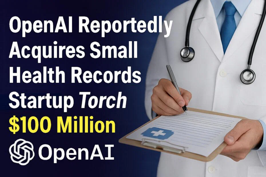 OpenAI Reportedly Acquires Small Health Records Startup Torch for $100 Million 5 OpenAI Reportedly Acquires Small Health Records Startup Torch for $100 Million