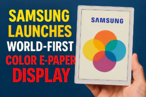 Samsung Launches World-First Color E-Paper Display