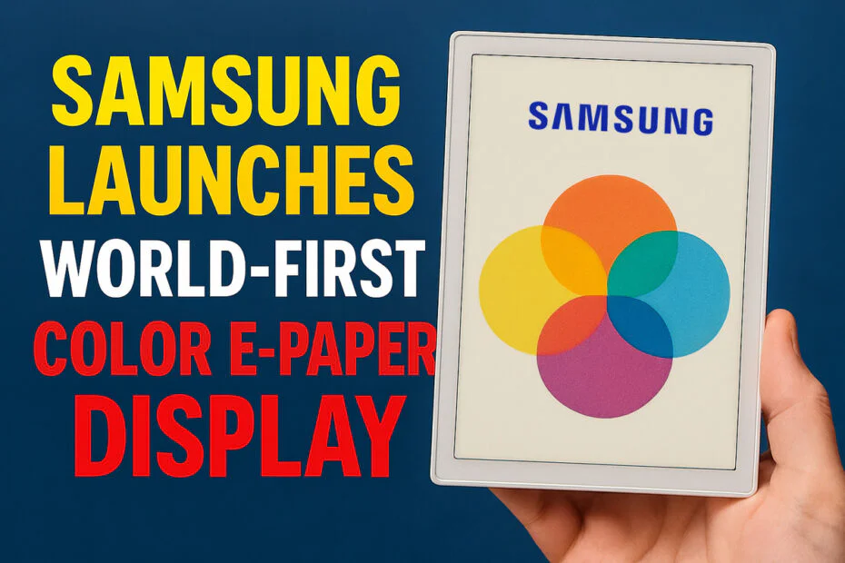 Samsung Launches World-First Color E-Paper Display 1 Samsung Launches World-First Color E-Paper Display