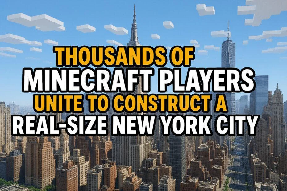 Thousands of Minecraft Players Unite to Construct a Real-Size New York City
