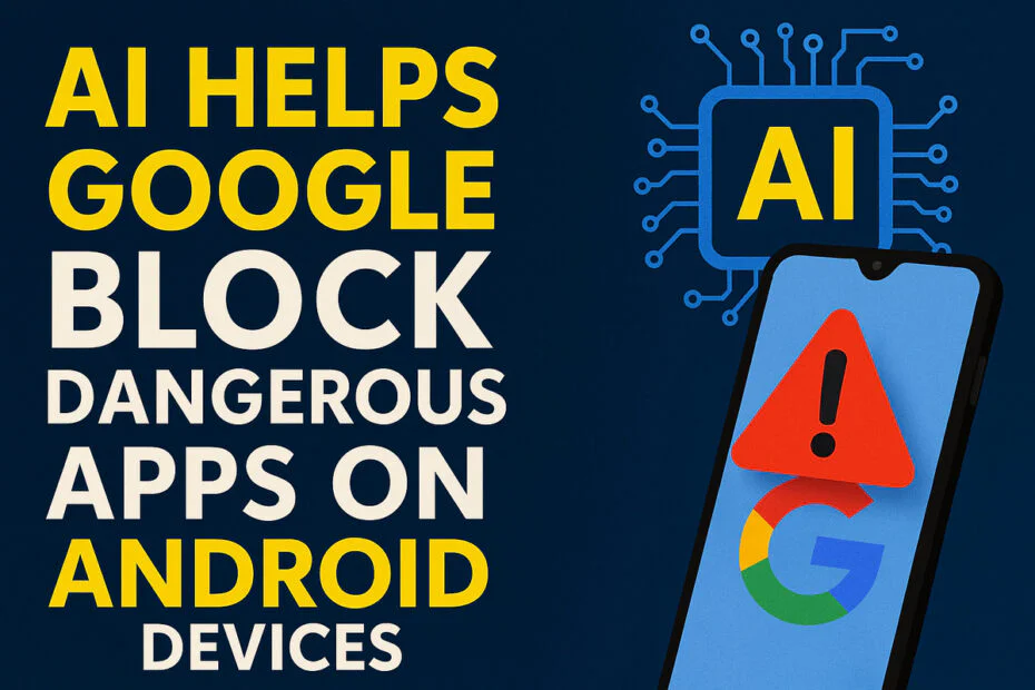 AI Helps Google Block Dangerous Apps on Android Devices 1 AI Helps Google Block Dangerous Apps on Android Devices