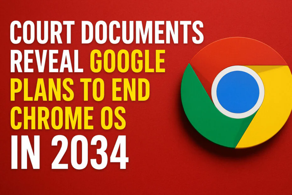 Court Documents Reveal Google Plans to End ChromeOS in 2034