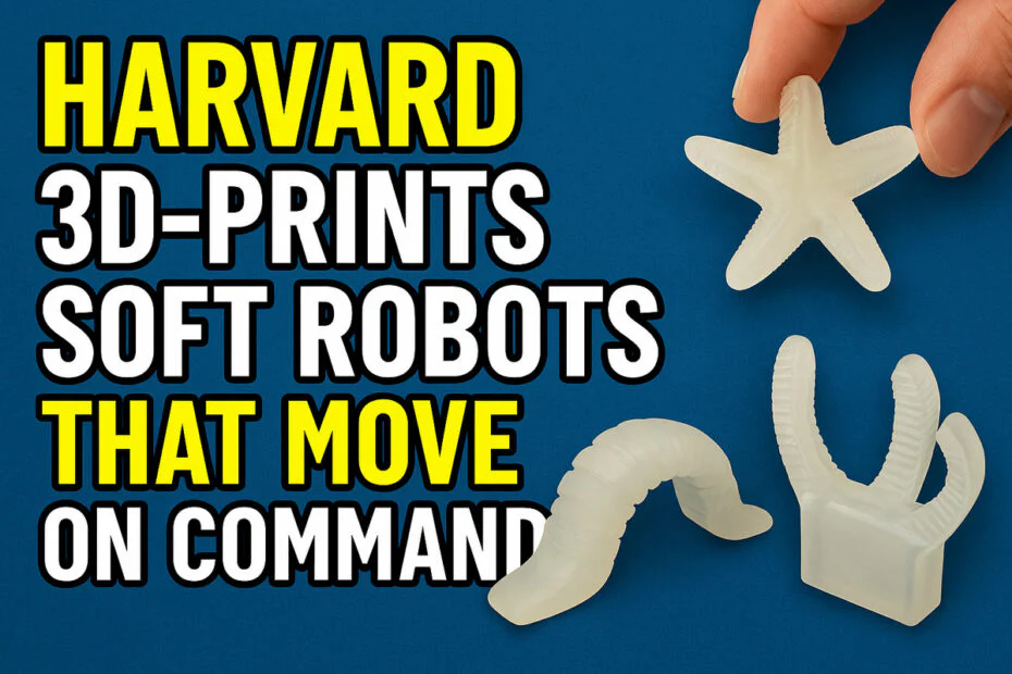 Harvard 3D-Prints Soft Robots That Move on Command