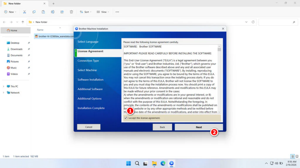 Brother HL-L2360DW Printer Driver 3 How to Install Brother HL-L2360DW Printer Driver - Step 2