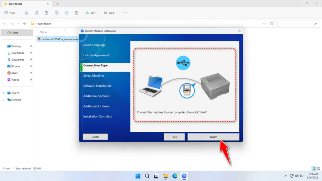 Brother HL-L2360DW Printer Driver 5 How to Install Brother HL-L2360DW Printer Driver - Step 4