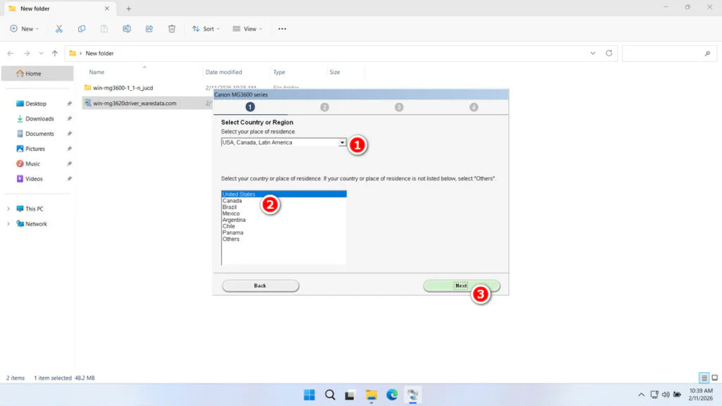 Canon MG3620 Printer Driver 3 How to Install Canon MG3620 Printer Driver - Step 2