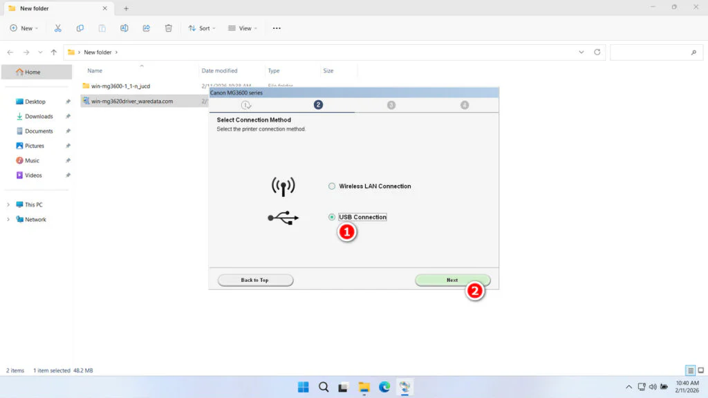 Canon MG3620 Printer Driver 4 How to Install Canon MG3620 Printer Driver - Step 3