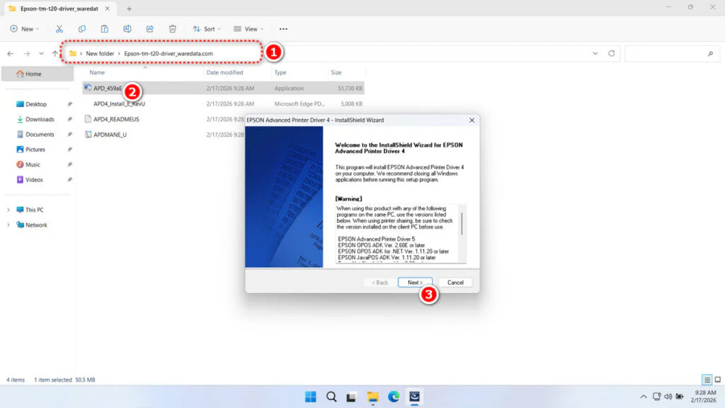 Epson TM-T20 Printer Driver Download 2 How to Install Epson TM-T20 Printer Driver - Step 1