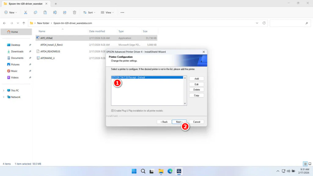 Epson TM-T20 Printer Driver Download 5 How to Install Epson TM-T20 Printer Driver - Step 4
