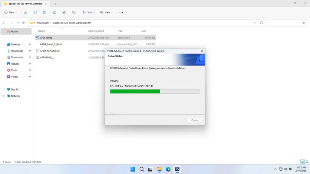 Epson TM-T20 Printer Driver Download 6 How to Install Epson TM-T20 Printer Driver - Step 5
