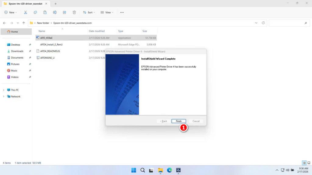 Epson TM-T20 Printer Driver Download 7 How to Install Epson TM-T20 Printer Driver - Step 6