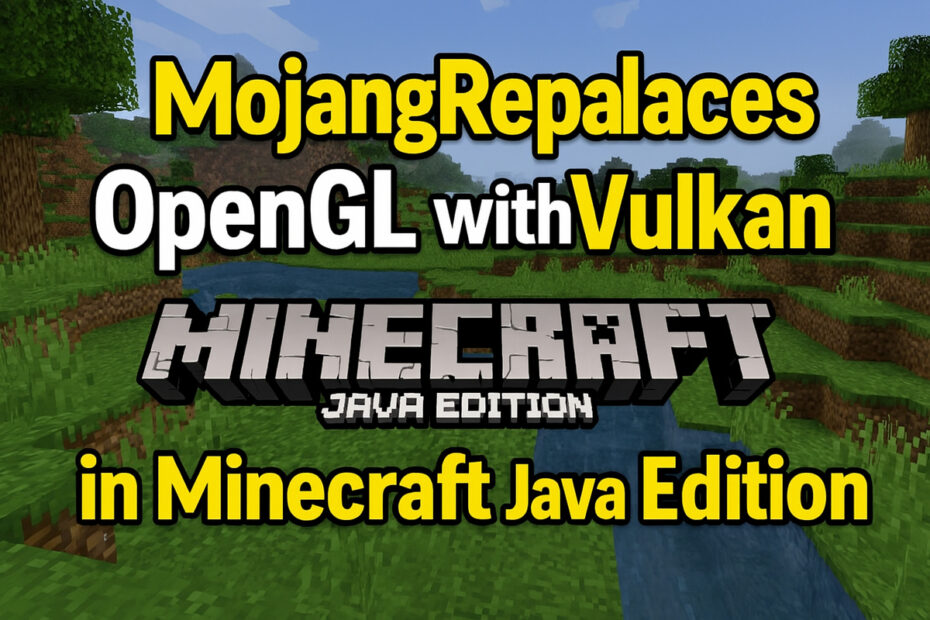 Mojang Replaces OpenGL with Vulkan in Minecraft Java Edition 1 Mojang Replaces OpenGL with Vulkan in Minecraft Java Edition