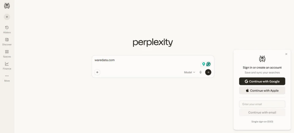 Perplexity Moves Away From Ads to Focus on Core Product 2 Perplexity ChatBot Interface