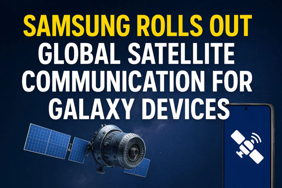 Samsung Rolls Out Global Satellite Communication for Galaxy Devices
