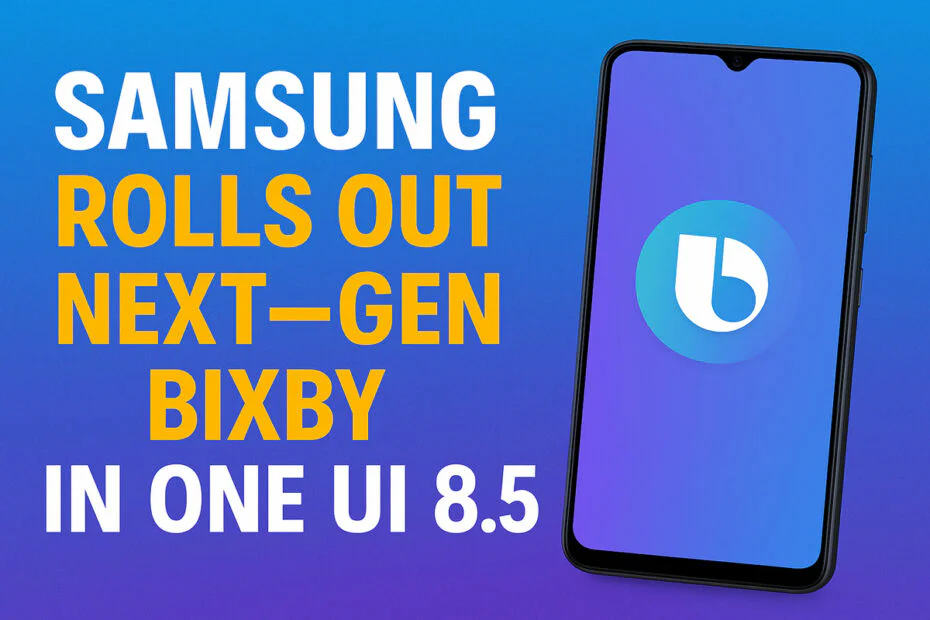 Samsung Rolls Out Next-gen Bixby in One UI 8.5 1 Samsung Rolls Out Next-gen Bixby in One UI 8.5