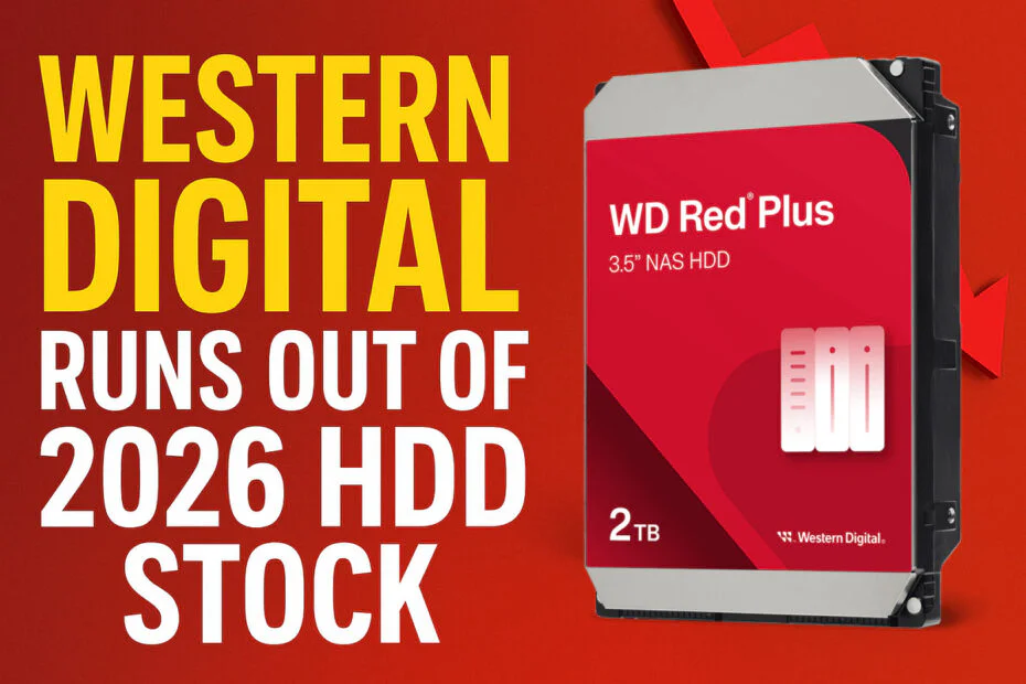 Western Digital Runs Out of 2026 HDD Stock