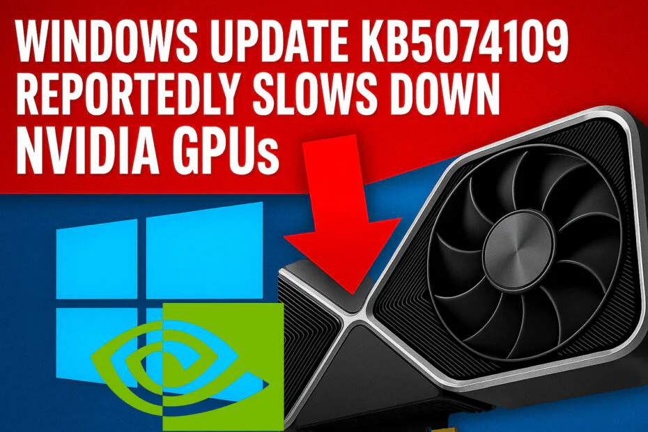 Windows Update KB5074109 Reportedly Slows Down Nvidia GPUs 1 Windows Update KB5074109 Reportedly Slows Down Nvidia GPUs