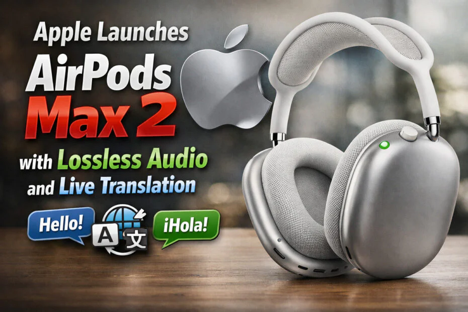 Apple Launches AirPods Max 2 with Lossless Audio and Live Translation