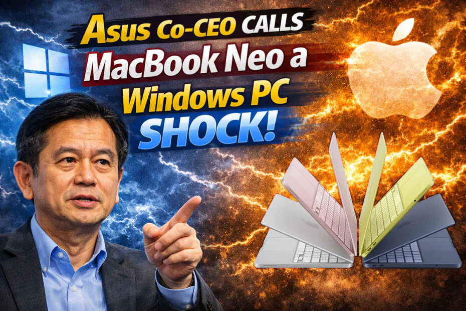 Asus Co-CEO Calls MacBook Neo a Windows PC Shock
