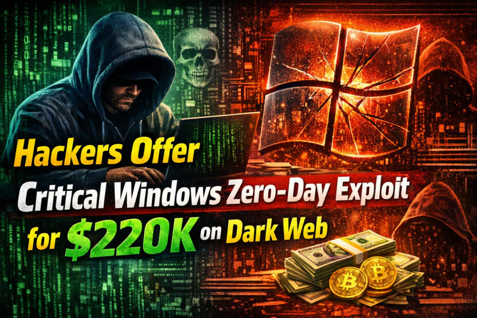 Hackers Offer Critical Windows Zero-Day Exploit for $220K on Dark Web 2 Hackers Offer Critical Windows Zero-Day Exploit for $220K on Dark Web