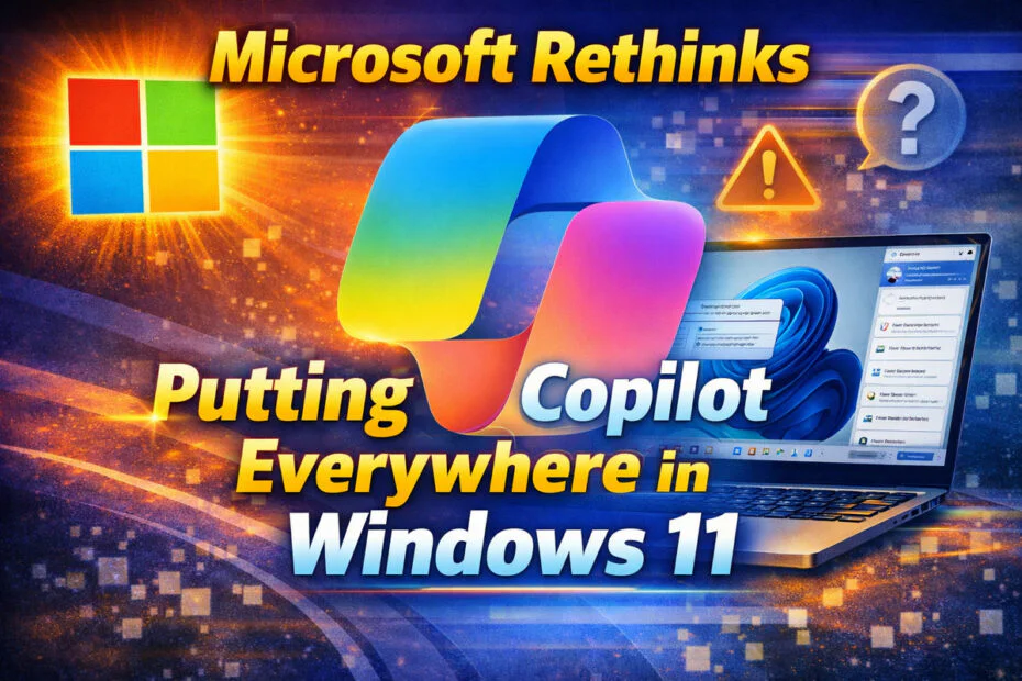 Microsoft Rethinks Putting Copilot Everywhere in Windows 11