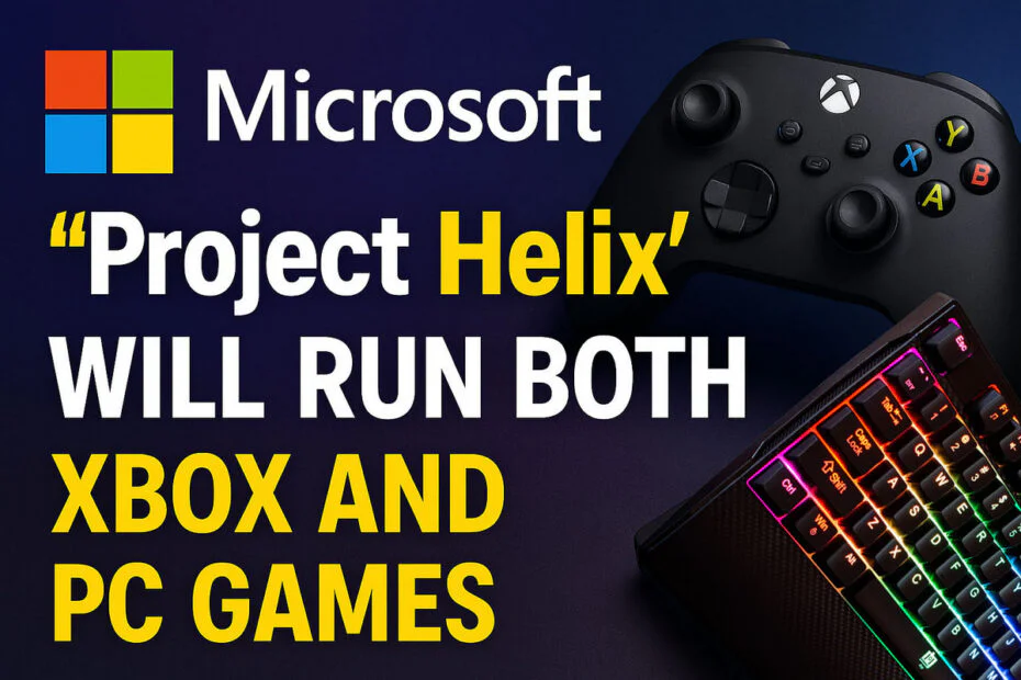 Microsoft’s “Project Helix” Will Run Both Xbox and PC Games