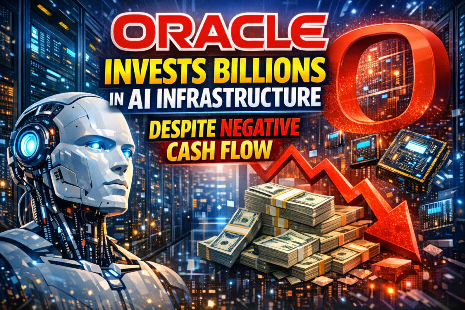 Oracle Invests Billions in AI Infrastructure Despite Negative Cash Flow