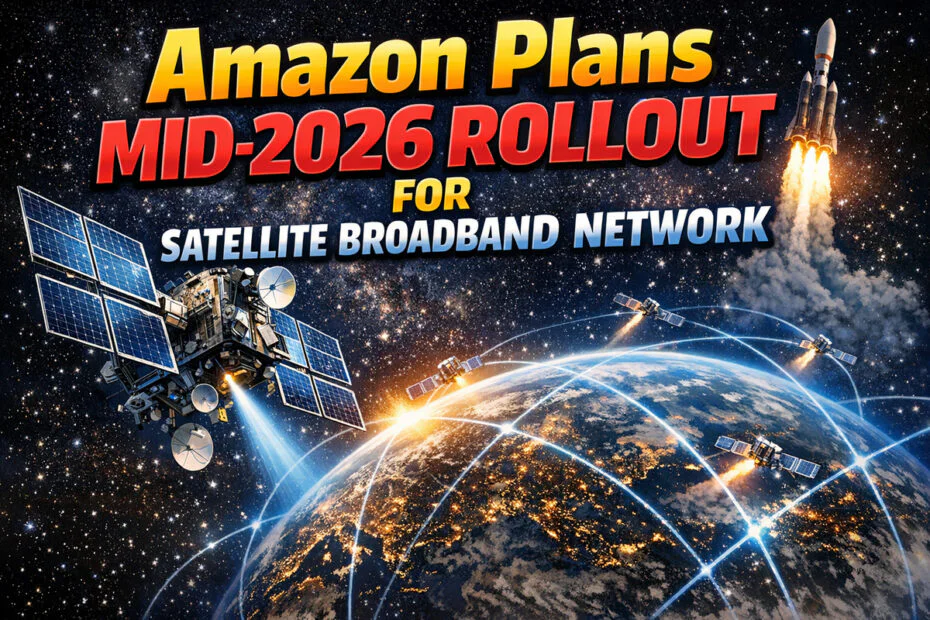 Amazon Plans Mid-2026 Rollout for Satellite Broadband Network