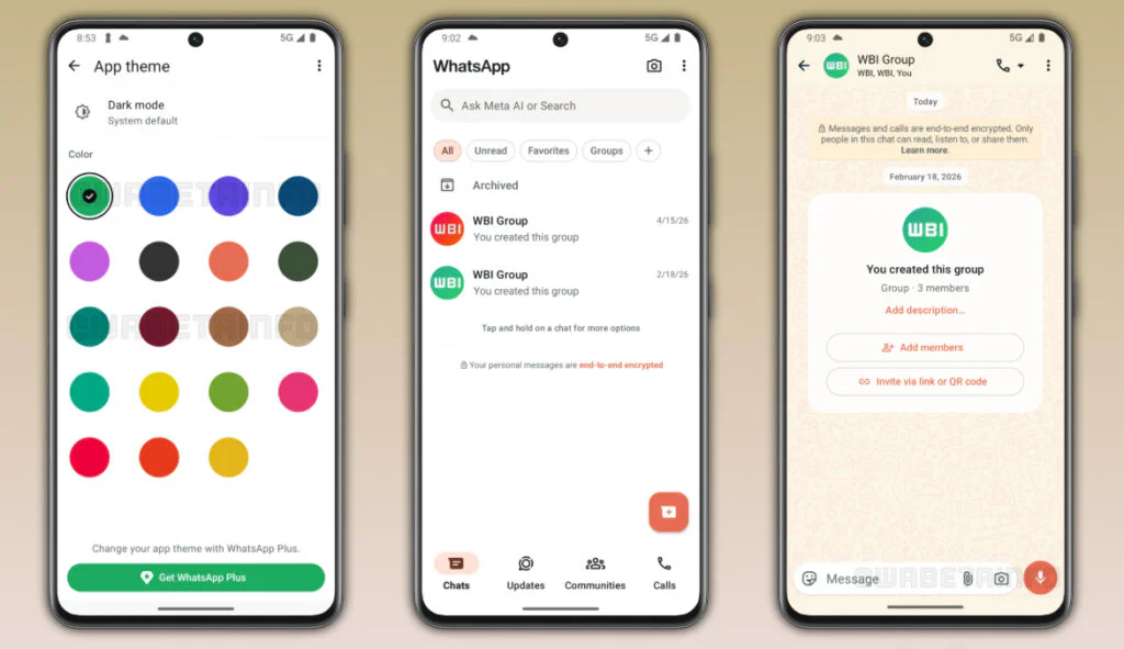 Meta Experiments With Paid WhatsApp Plus for Customization Upgrades 2 App Color Customization in WhatsApp Plus
