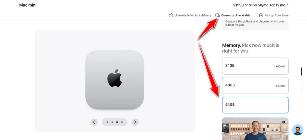 The Mac Mini Is Redefining Itself as a Local AI Machine 2 In the Apple Online Store, the Mac Mini with 64GB Memory is not available