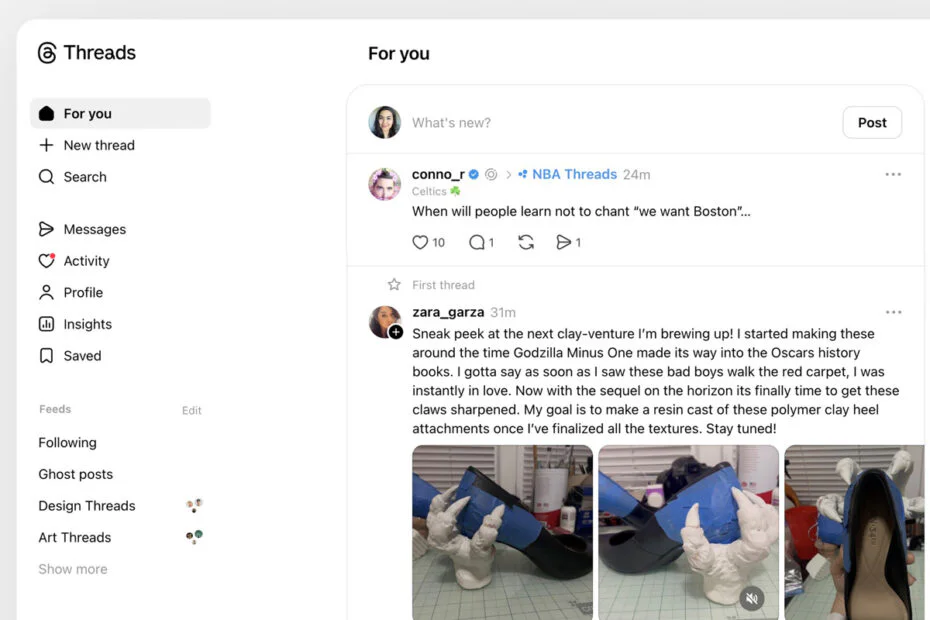 Meta Adds Direct Messages to Threads Web