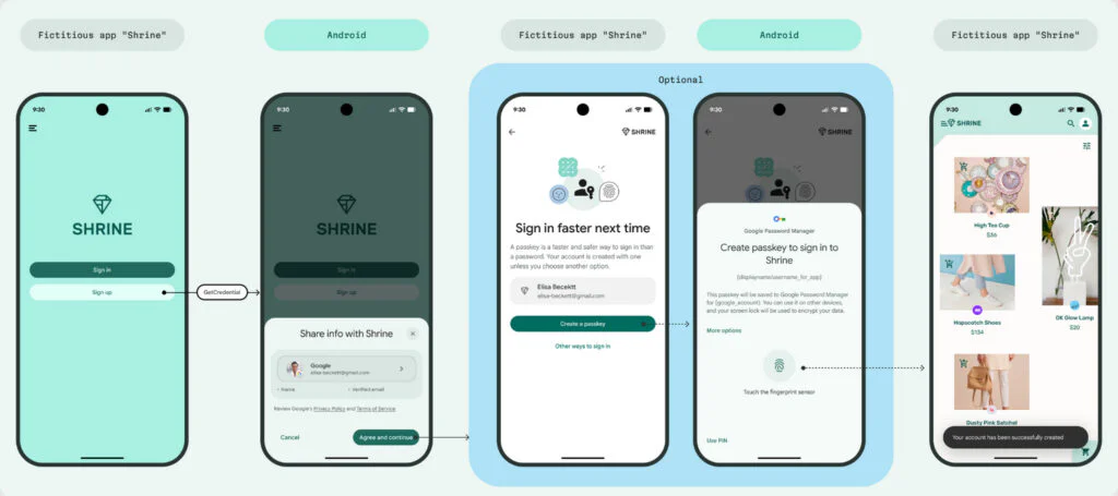 Android to Replace Email Codes with One Tap 2 Sign Up