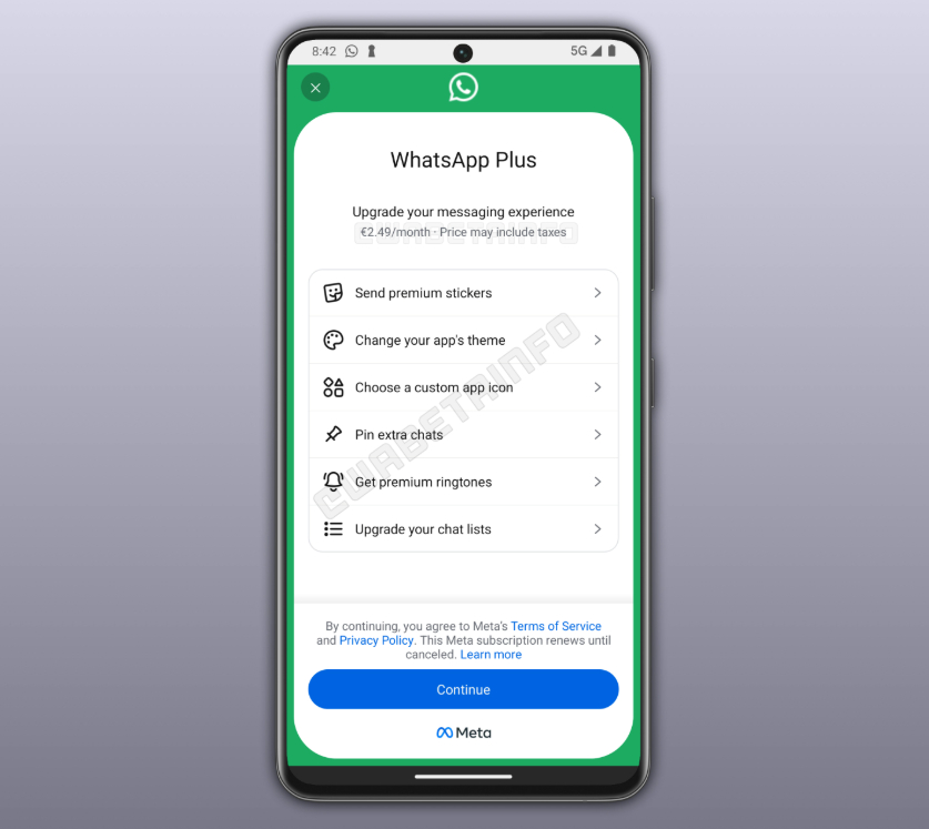 Meta Experiments With Paid WhatsApp Plus for Customization Upgrades 3 Subscription Display for WhatsApp Plus