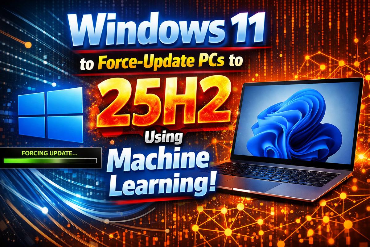 Windows 11 to Force-Update PCs to 25H2 Using Machine Learning ...