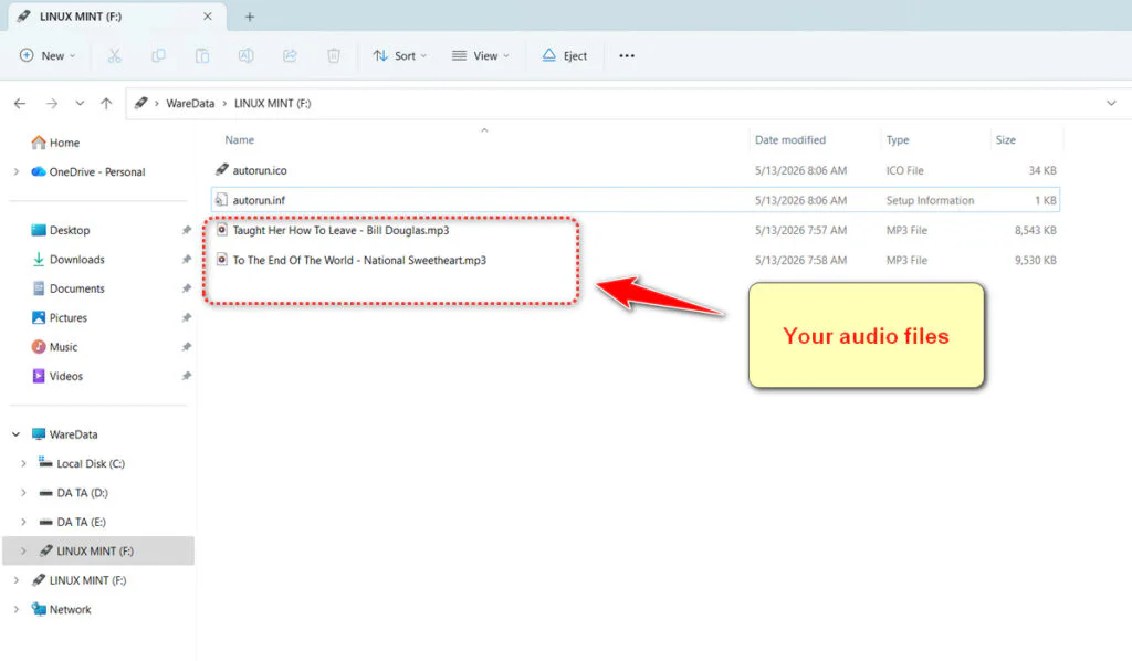 USB Not Playing in Your Car Stereo? Here’s the Fix 4 Copy Paste audio files to USB Drive