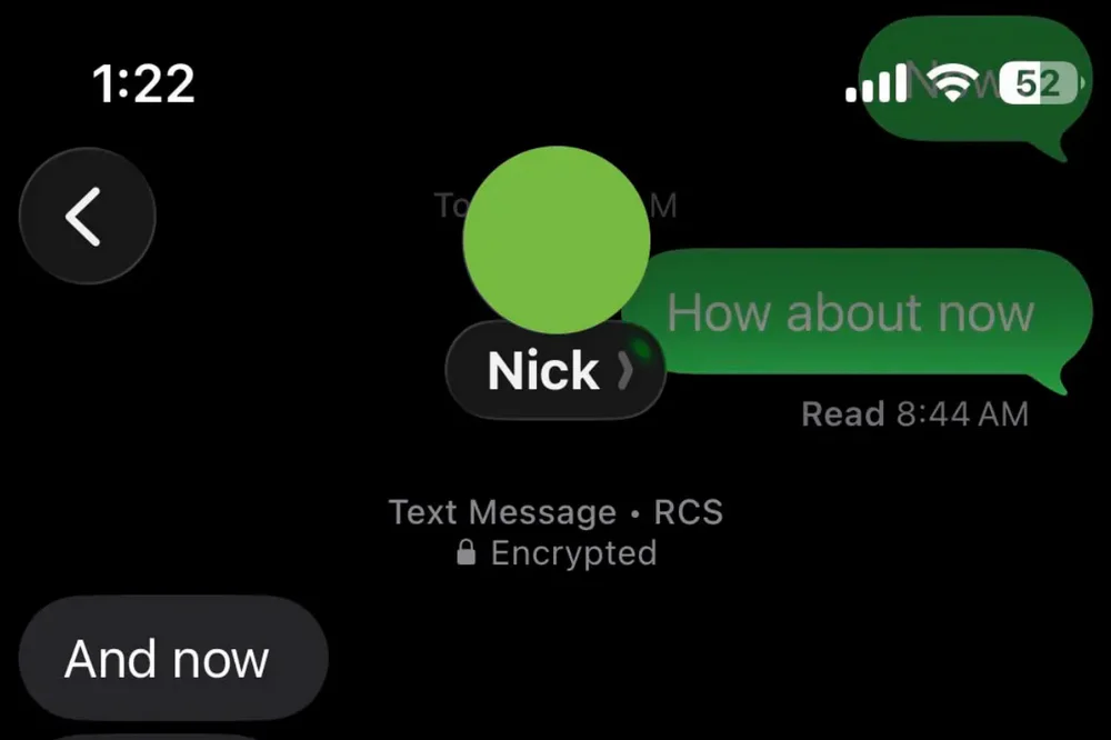iOS 26.5 Finally Locks Down RCS Chats With Android Using End-to-End Encryption 2 Lock symbol in the Messages app