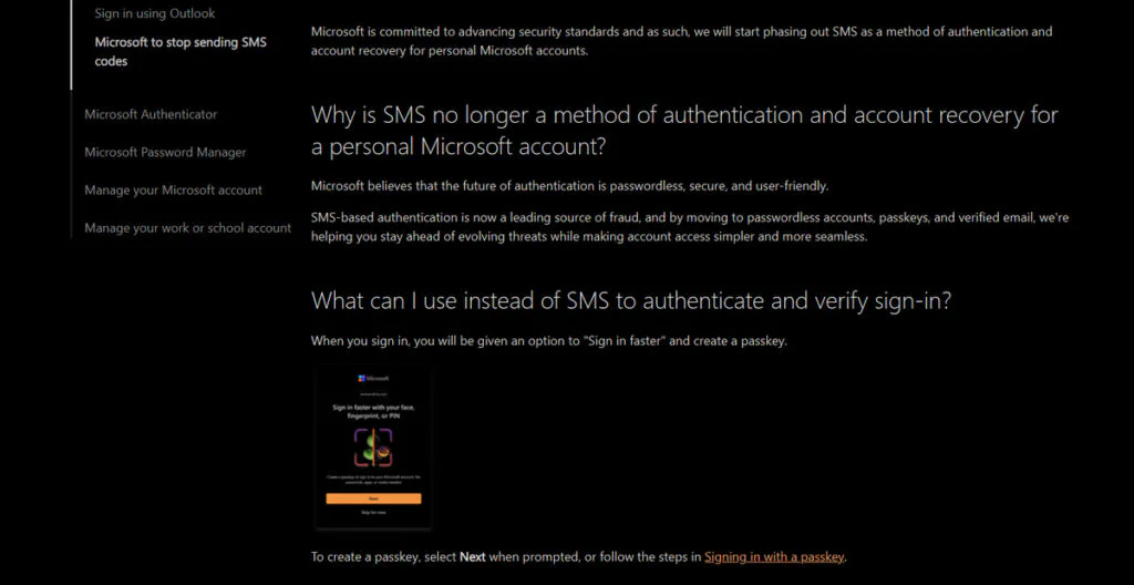 Microsoft Wants to Kill SMS Login Codes and Push Everyone to Passkeys 2 Microsoft Ends SMS for Authentication