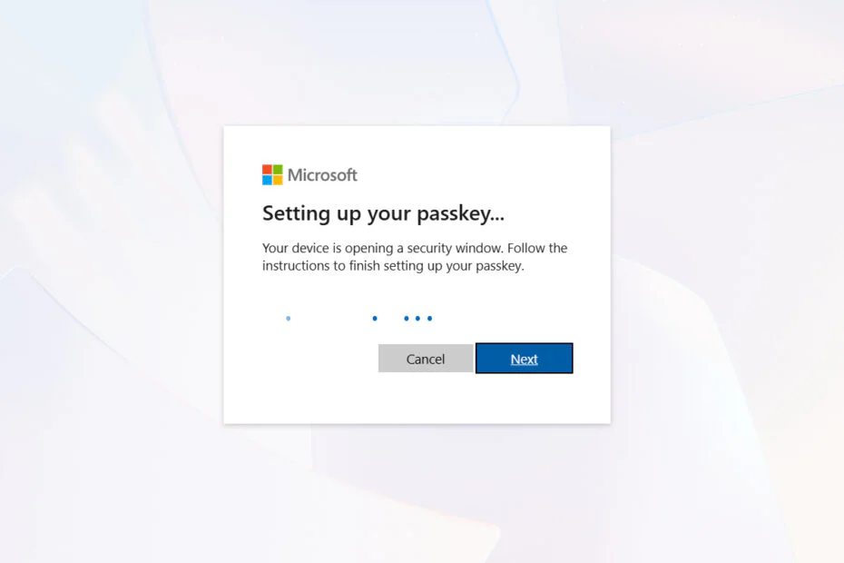 Microsoft Passkey