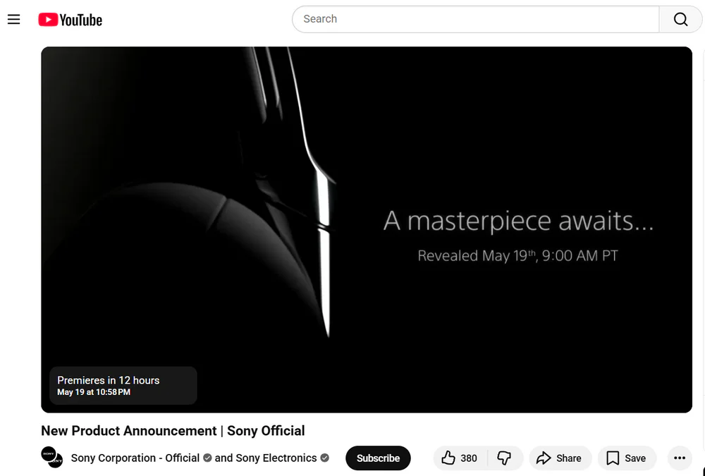 Sony's Luxury 10th Anniversary 'ColleXion' Headphones Leak Online 2 Sony teased the headphones last week with the line “a masterpiece awaits” on YouTube