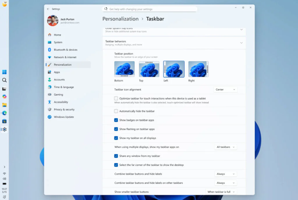 Microsoft Gives Windows 11 Insiders Control Over Start Menu Size 2 Taskbar Customization