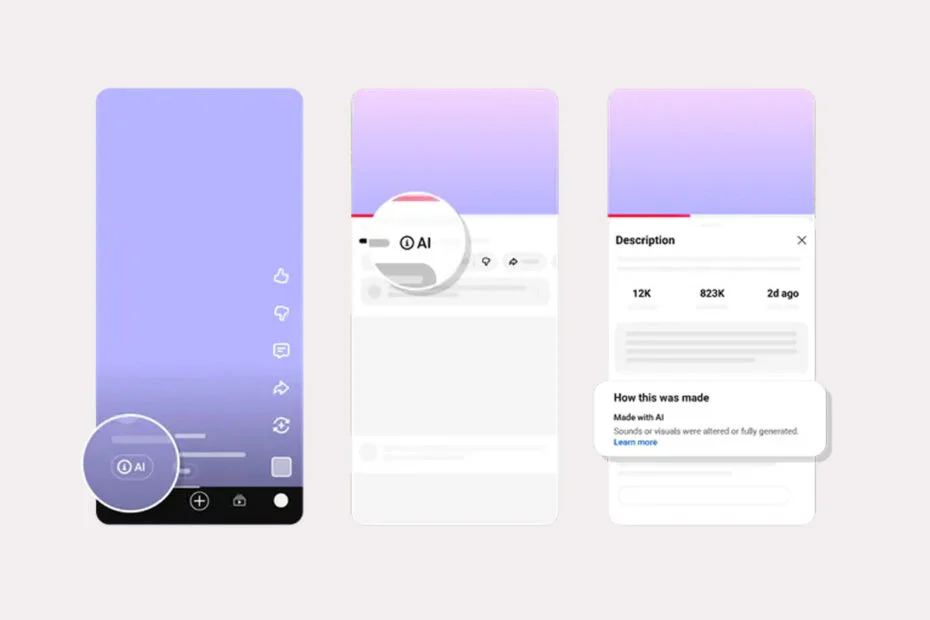 YouTube Warns Creators to Disclose AI-Made Videos or Risk Enforcement Actions 3 YouTube AI Labels