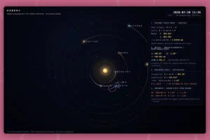Claude Fable 5 simulates the solar system