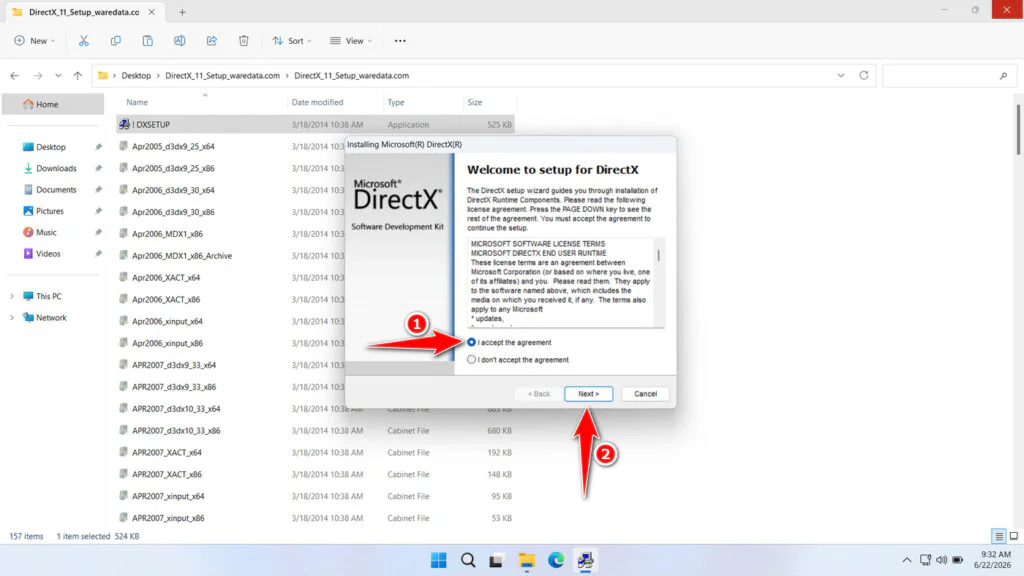 DirectX 11 Download 4 How to Install DirectX 11 - Step 3