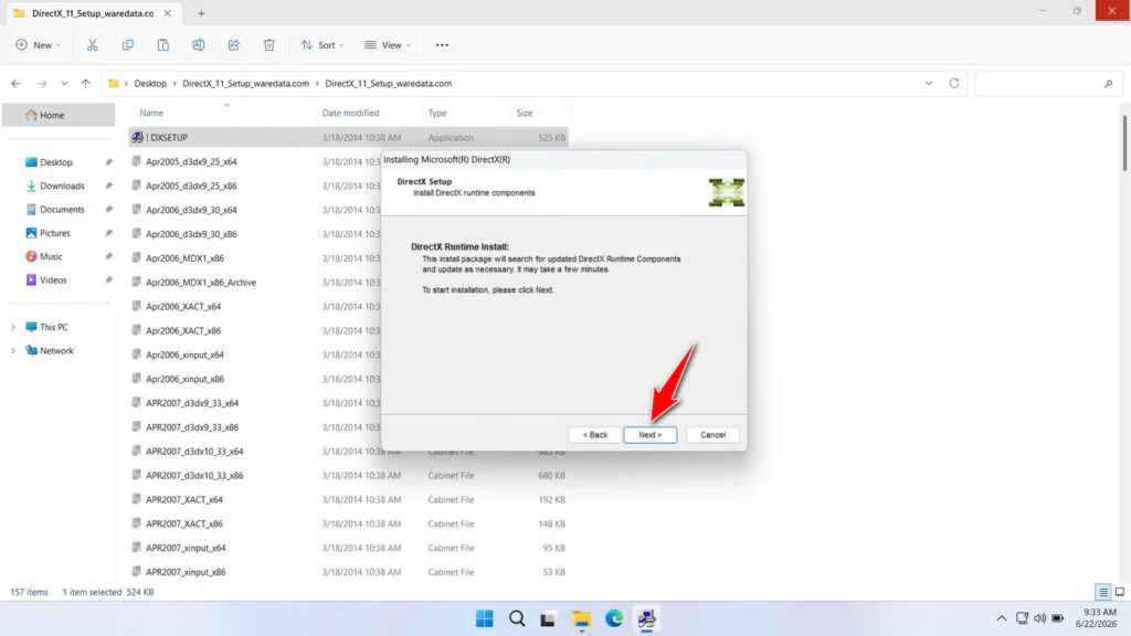 DirectX 11 Download 5 How to Install DirectX 11 - Step 4