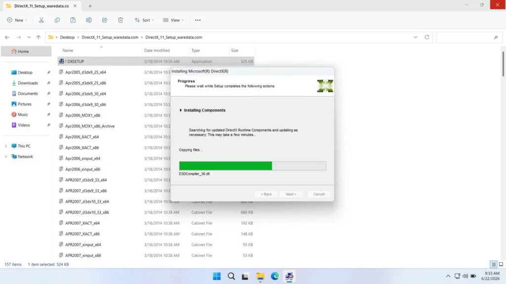 DirectX 11 Download 6 How to Install DirectX 11 - Step 5