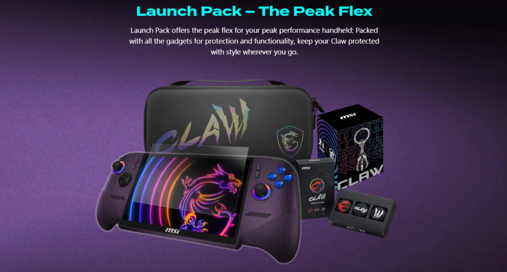 MSI Claw 8 EX AI+ Launches for $1,800 With Intel Arc G3 Graphics 3 MSI Claw 8 EX AI+ Launch Pack